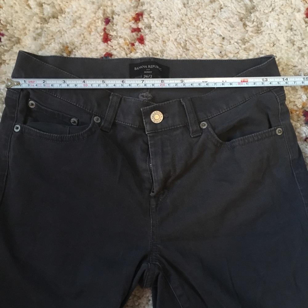 SOLD Banana Republic Skinny 26 2 Jeans Slate Gray - Picture 5 of 8